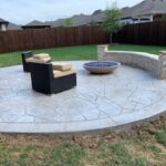 crowley stamped patio and bench